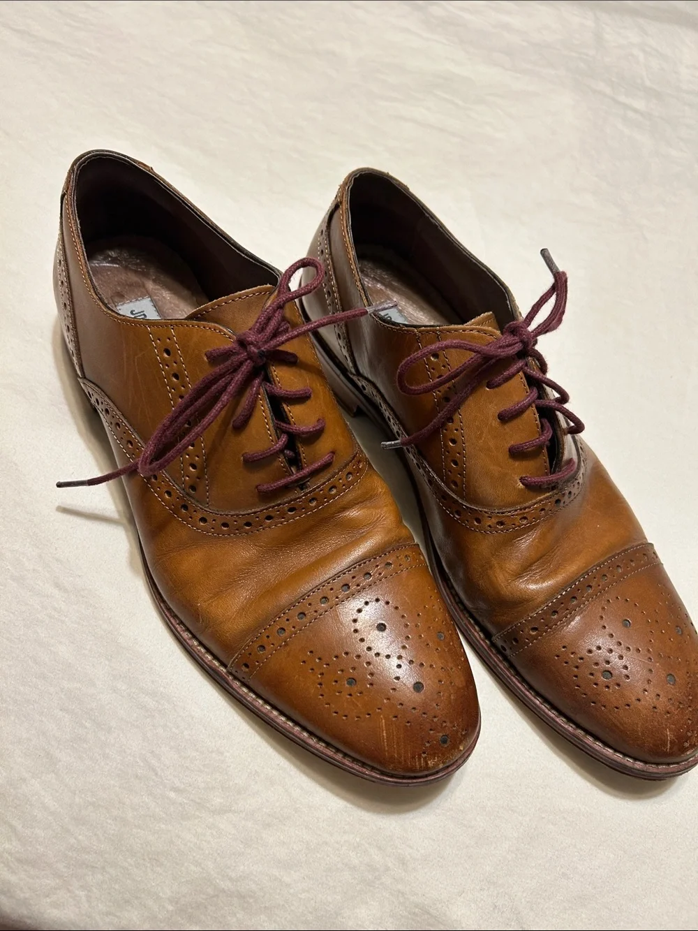 johnston murphy burgundy dress shoes Johnston & Murphy Mens Conard Cap Toe Shoes Burgundy